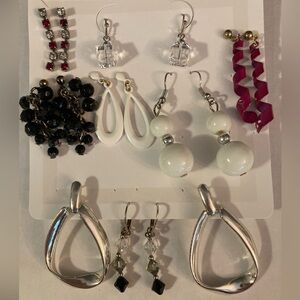 Earrings Bundle 8 Pairs of Dangle Earrings.